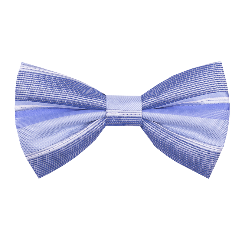 Leptir kravata CROATA Klasični Vezana leptir kravata Pruge (regimental) Svijetlo plava  Svila 100%  
