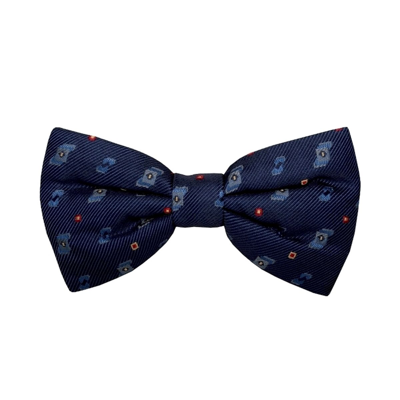 Leptir kravata CROATA Brijuni Klasični Klasična Kvadrati Plava  Svila 100%  