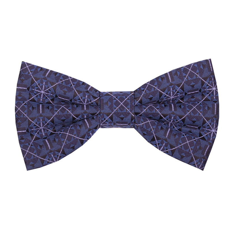 Leptir kravata CROATA 4 Klasični Limitirana serija Kvadrati Plava  Svila 100%  