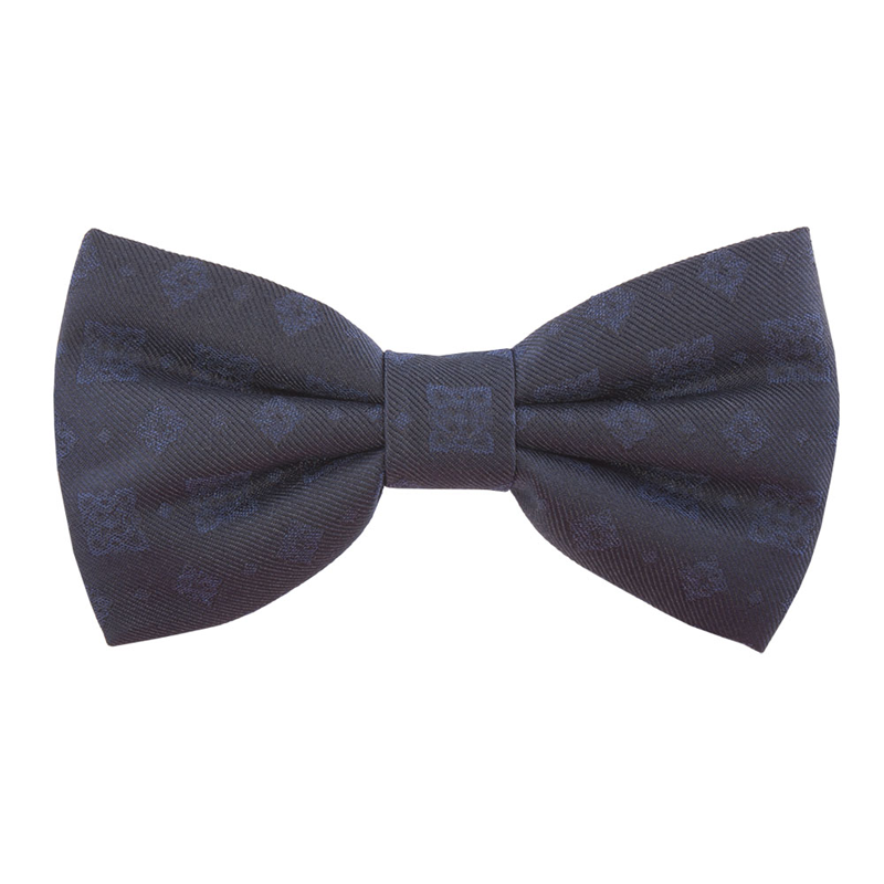 Leptir kravata CROATA Tematski Svečana, tematska Pleter Tamno plava  Svila 100%  