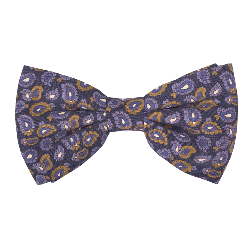 Leptir kravata CROATA Klasični Klasična Kašmir Plava  Svila 100%  